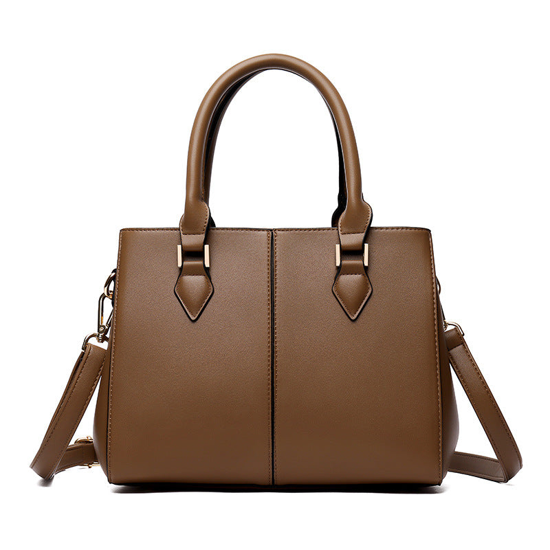 Women's Simple Large Capacity Soft Leather Tote Bags