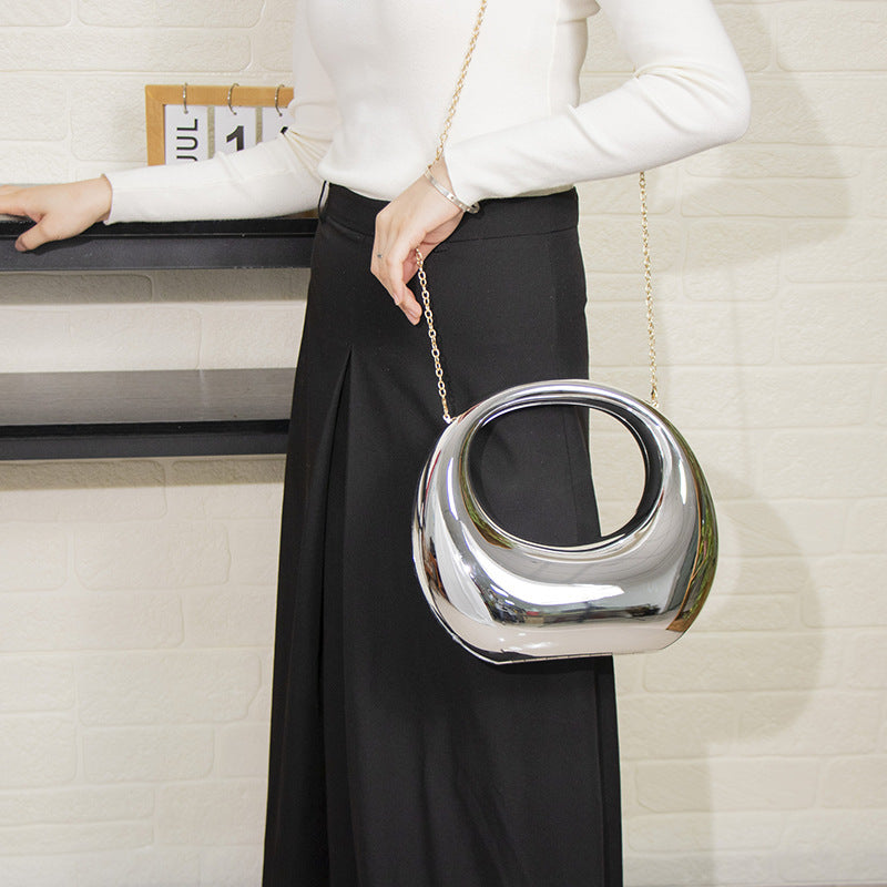 Acrylic Fashion Shiny Surface Personalized Design Shoulder Bags