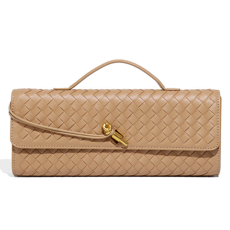 Women's High-grade Woven Baguette Fashionable Exquisite Horizontal Hand Handbags