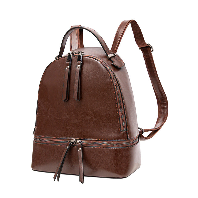Women's Popular Classic Leather Fashion Versatile Backpacks