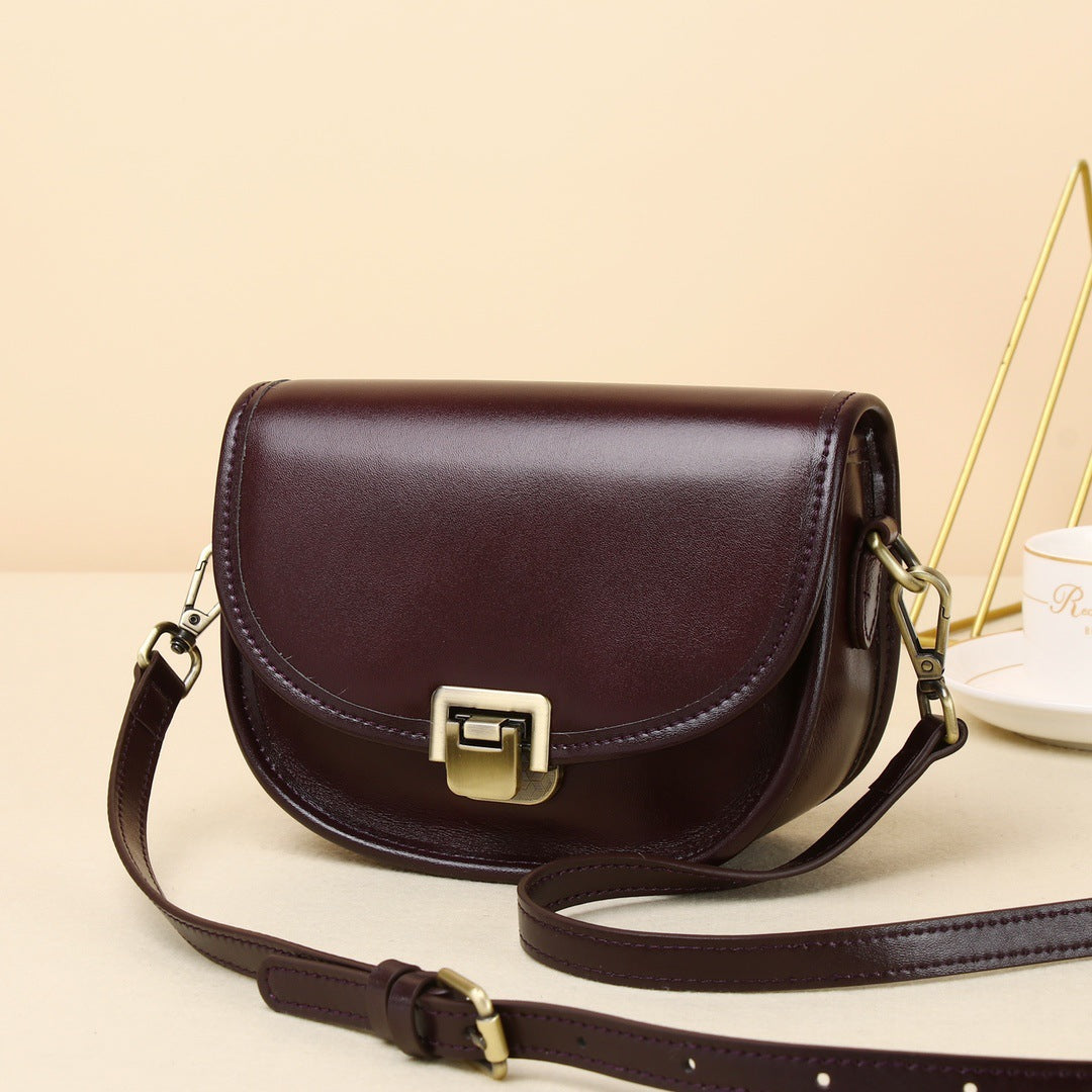 Women's Vintage Saddle High-grade Niche Design Autumn Shoulder Bags