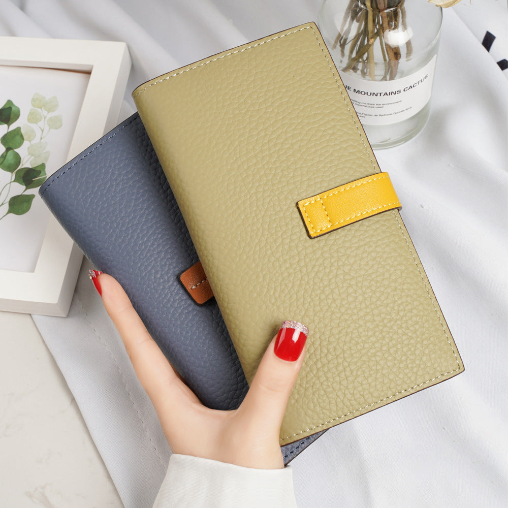 Women's Long Soft Cowhide Multiple Slots Ladies Wallets