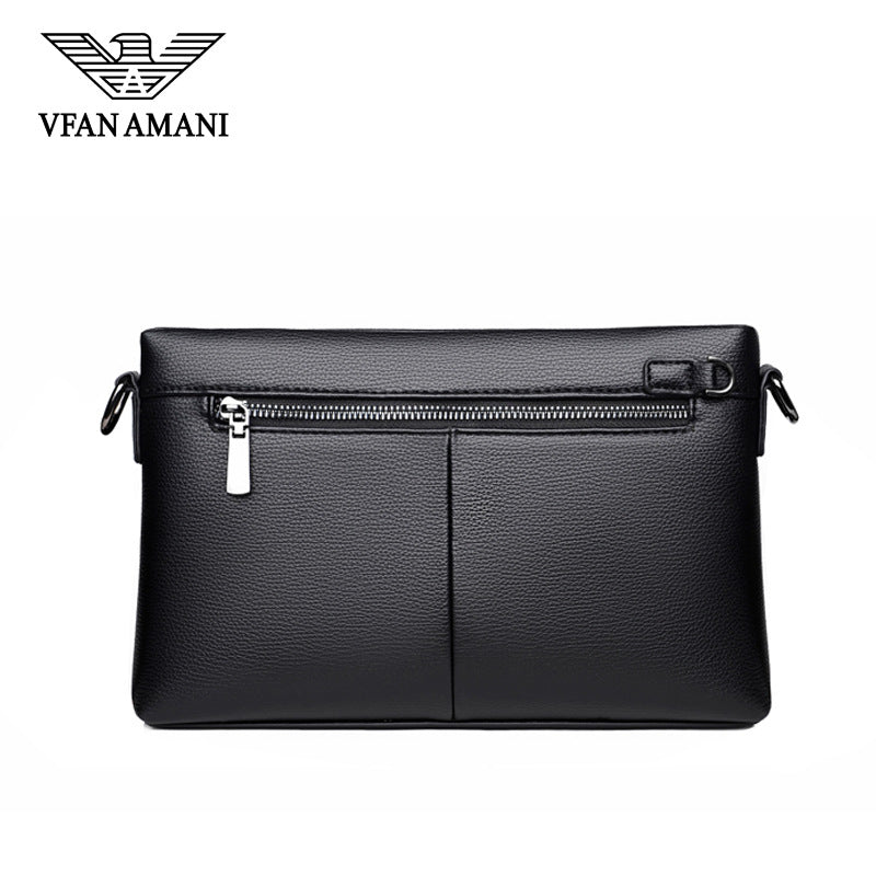 Men's Leather Clutch Light Luxury Business Envelope Bags