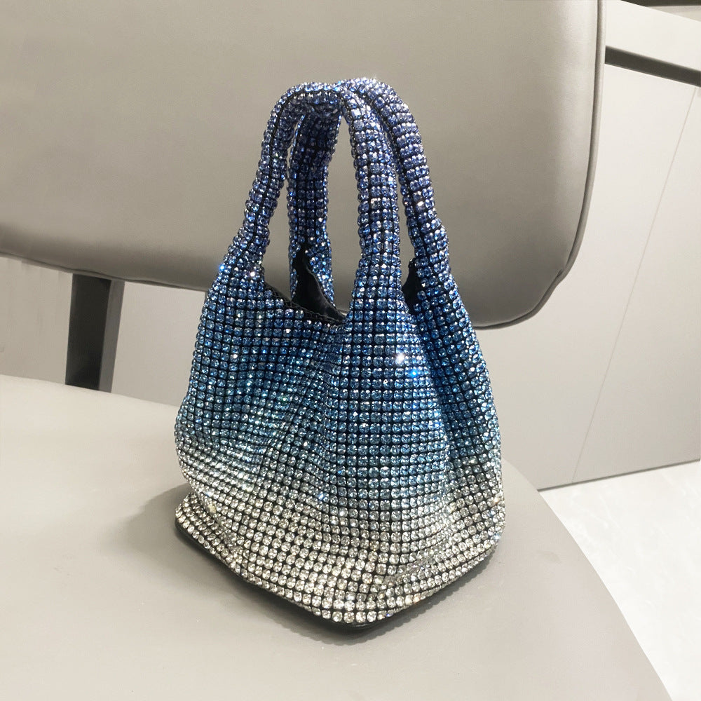 Women's Fashion Rhinestone Portable Chain Hand Shoulder Bags