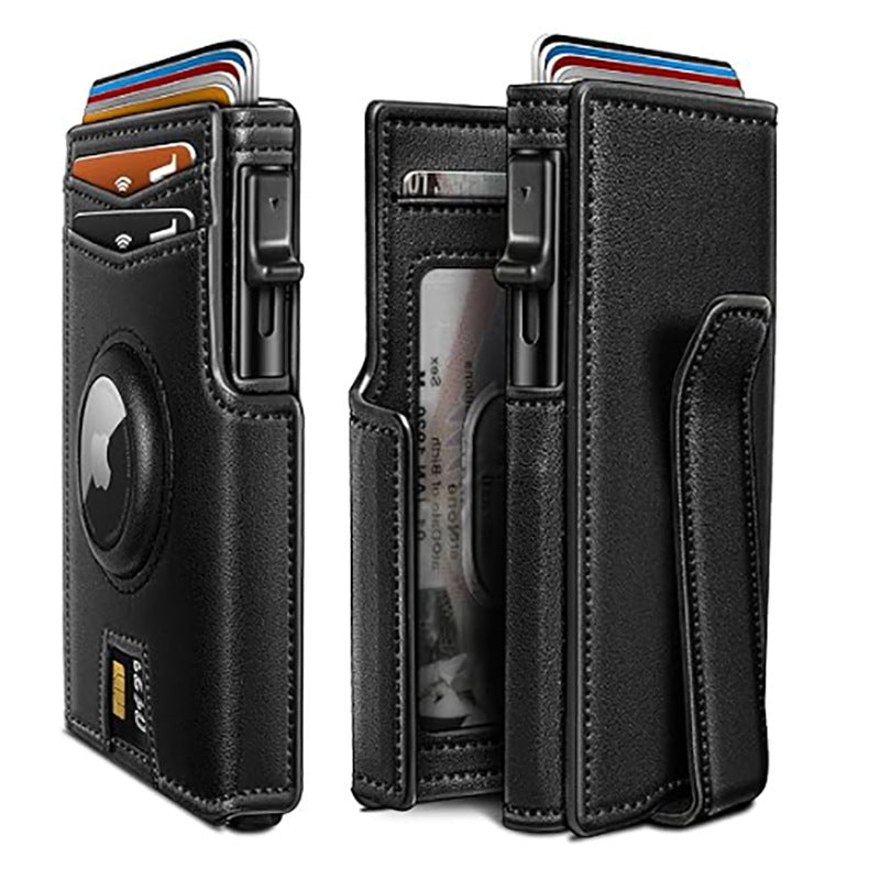 Men's Magnetic Flip Contrast Color Large Capacity Men's Wallets