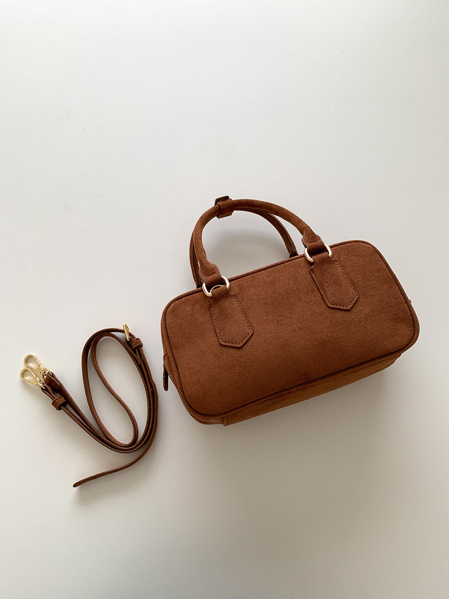 Women's Zipper Trendy Fashion Retro Suede Hand Crossbody Bags