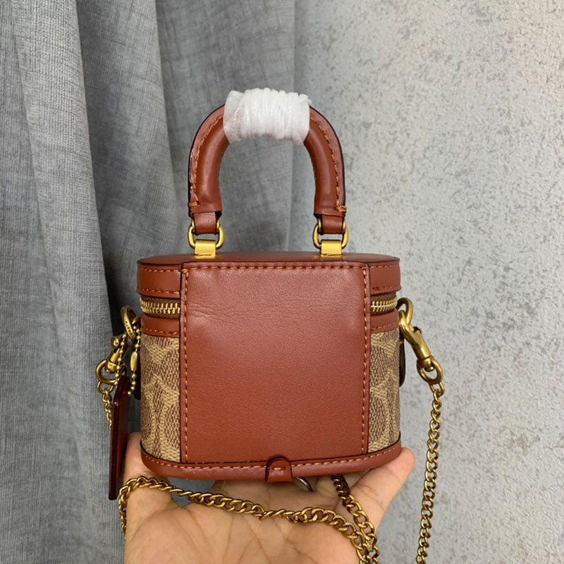 Women's Chain Retro Classic Coated Presbyopic Box Crossbody Bags