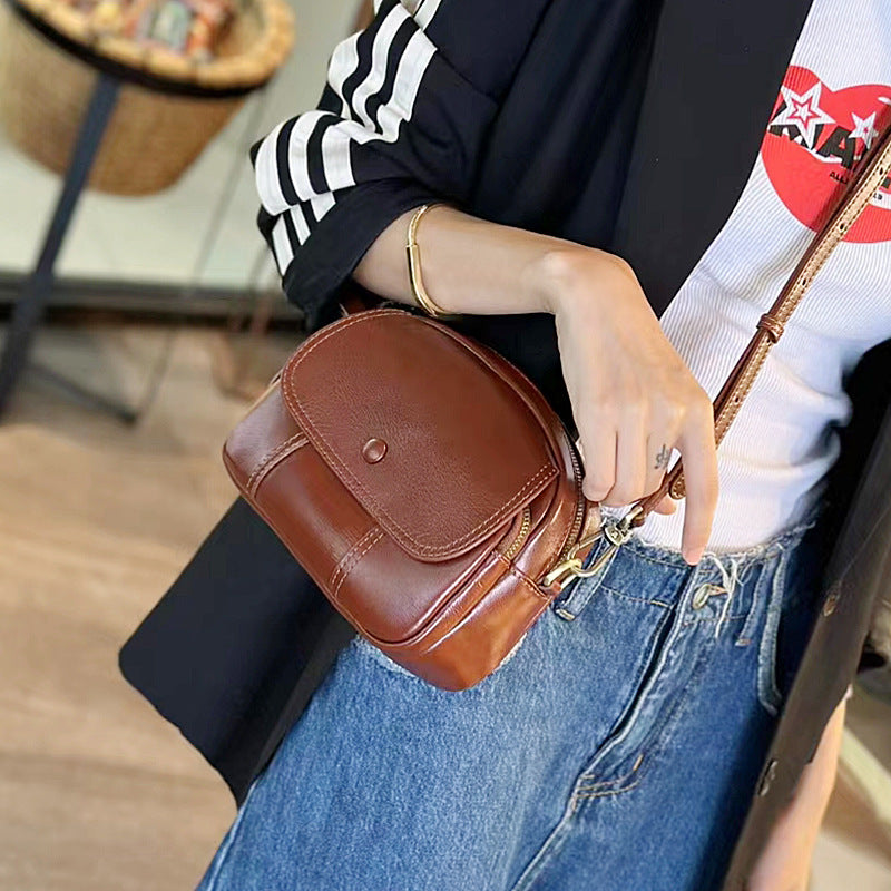 Women's Trendy Large Capacity Shell First Layer Shoulder Bags