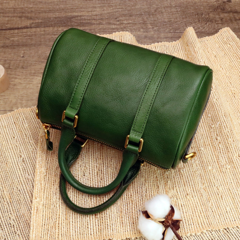 Women's Artistic Retro Handmade First Layer Cow Handbags