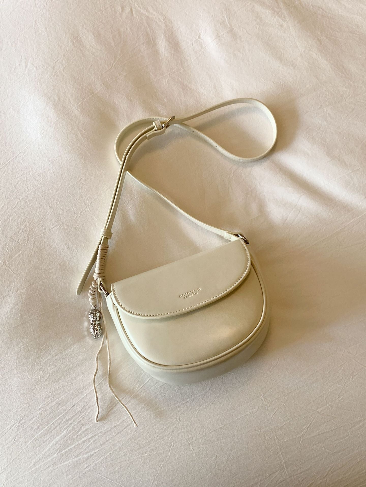 Women's Half Sugar Milk Chestnut Saddle Summer Crossbody Bags