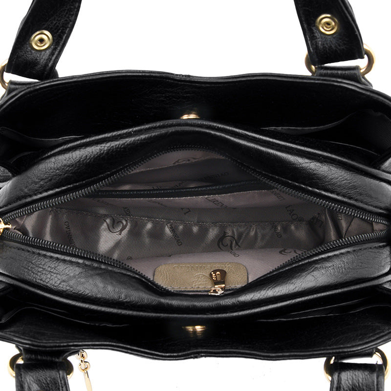Women's Style Retro Soft Leather Large Capacity Handbags