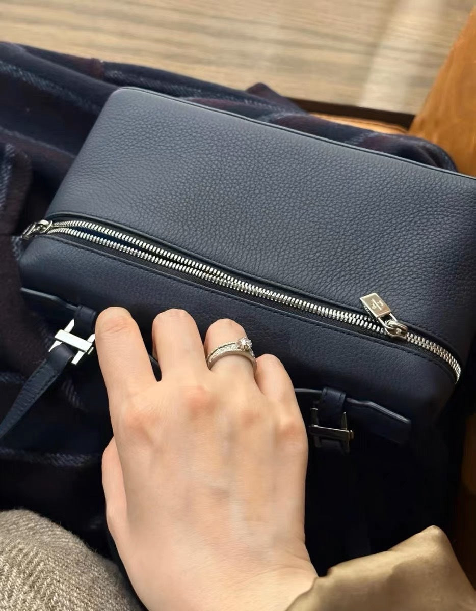 Women's Lunch Box Genuine Leather Simple Niche Bags