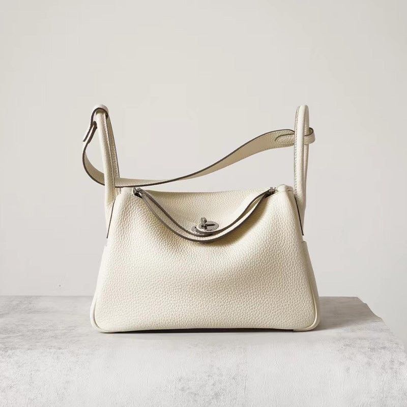 Women's Half Wax Line First Layer Cowhide Lindy Doctor Shoulder Bags