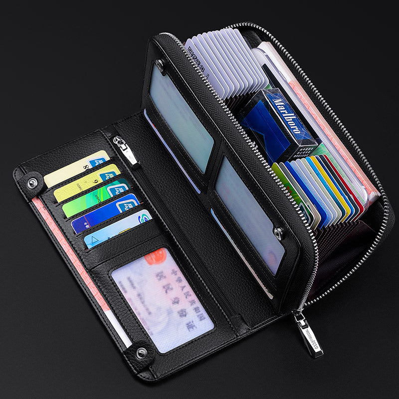 Men's Emperor Paul Real Leather Long Multiple Men's Wallets