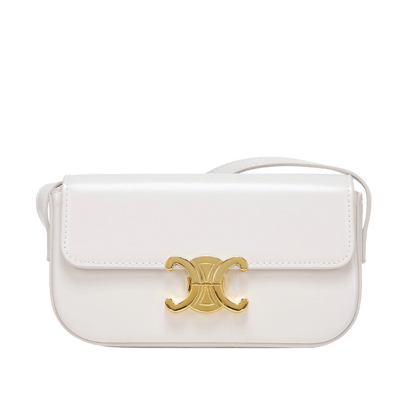 Women's Trendy Triumphant Underarm French Stick Solid Bags
