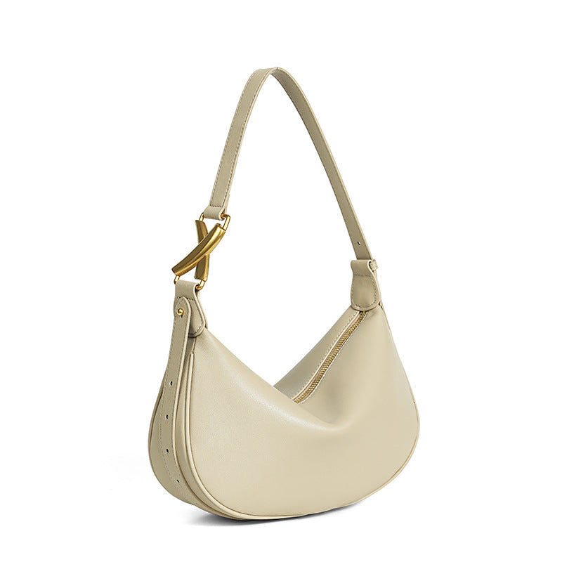 Women's Leather Underarm Selenodont Soft Cowhide High-grade Crossbody Bags