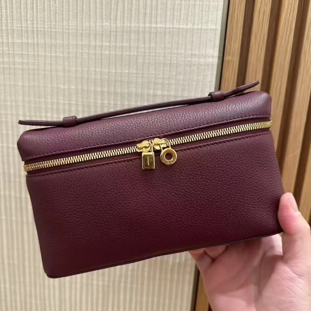 Women's Lunch Box Genuine Leather Simple Niche Bags