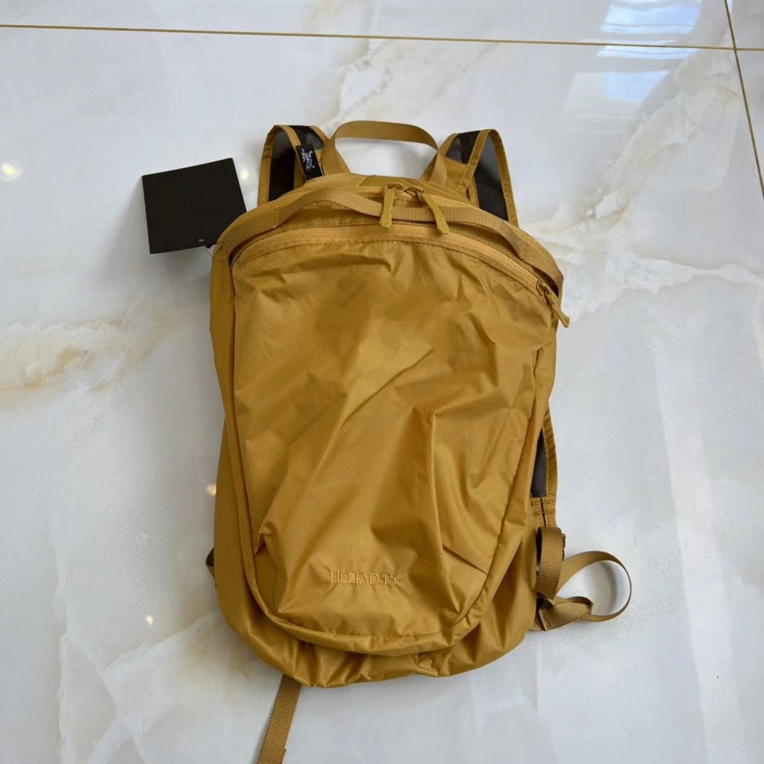 Embroidery Unisex Waterproof Folding Hiking Lightweight Backpacks