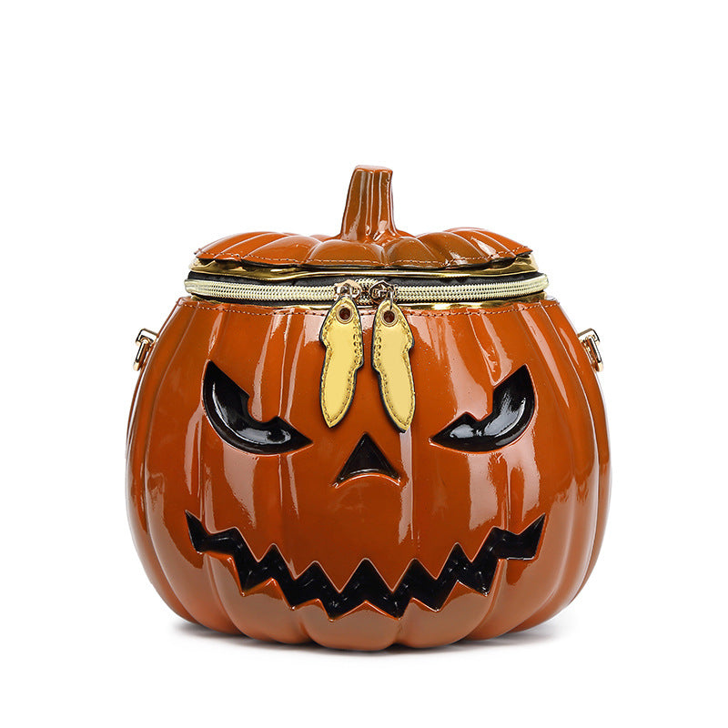 Women's Fashion Halloween Personalized Three-dimensional Pumpkin Head Shoulder Bags