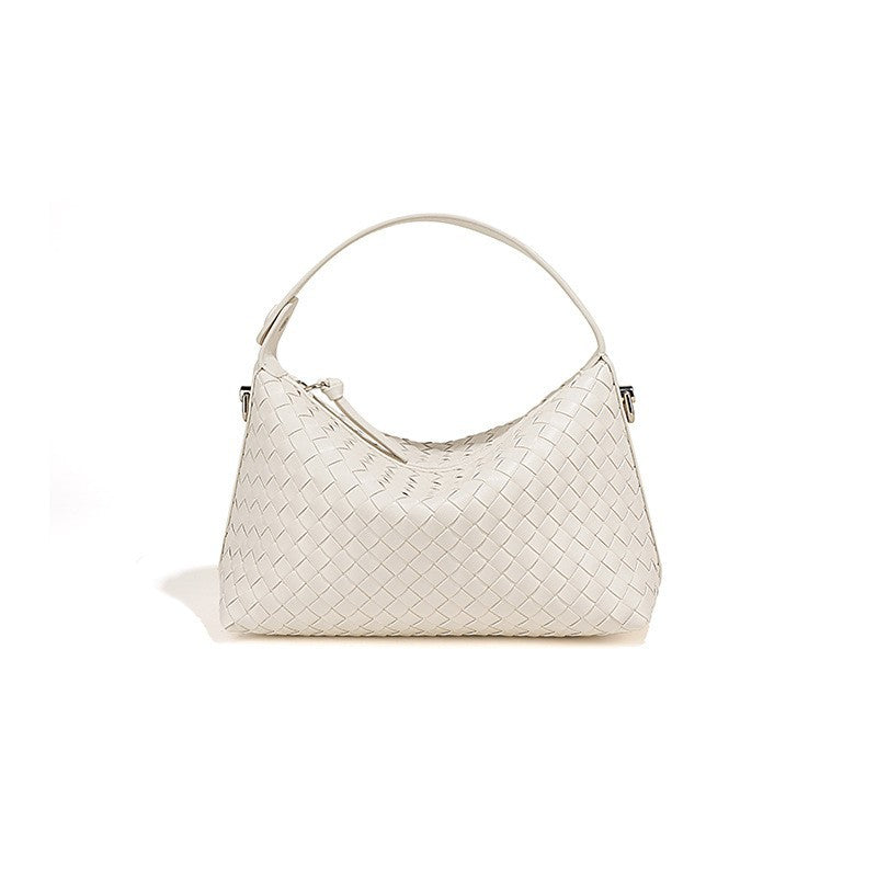 Women's Rhombus High-grade Fashion Authentic Leather Weave Handbags