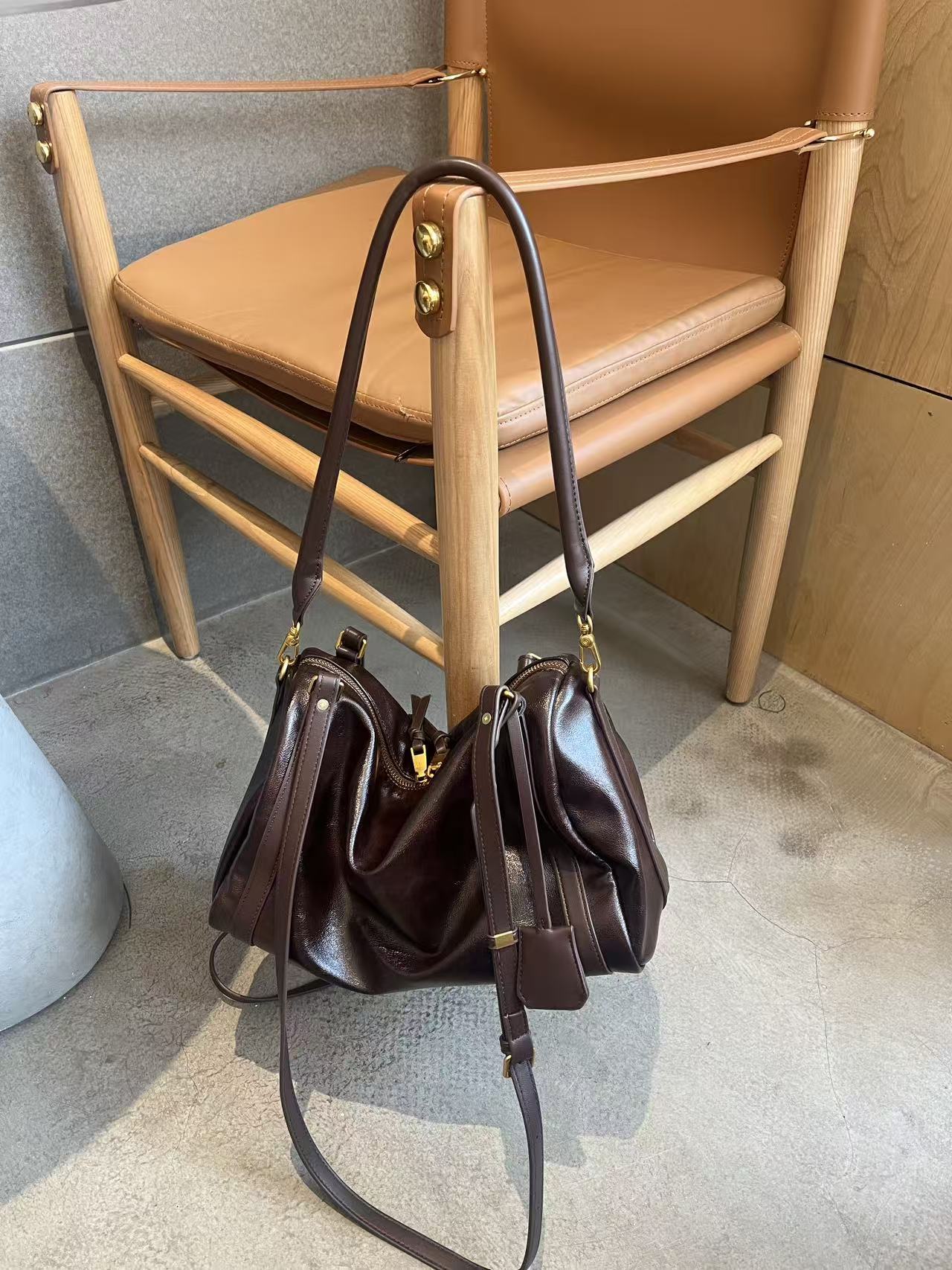 Women's Model Style Suede Pillow Large Capacity Bags