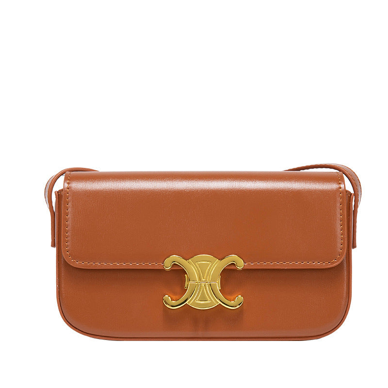Women's Triumphant Underarm French Stick Solid Color Crossbody Bags