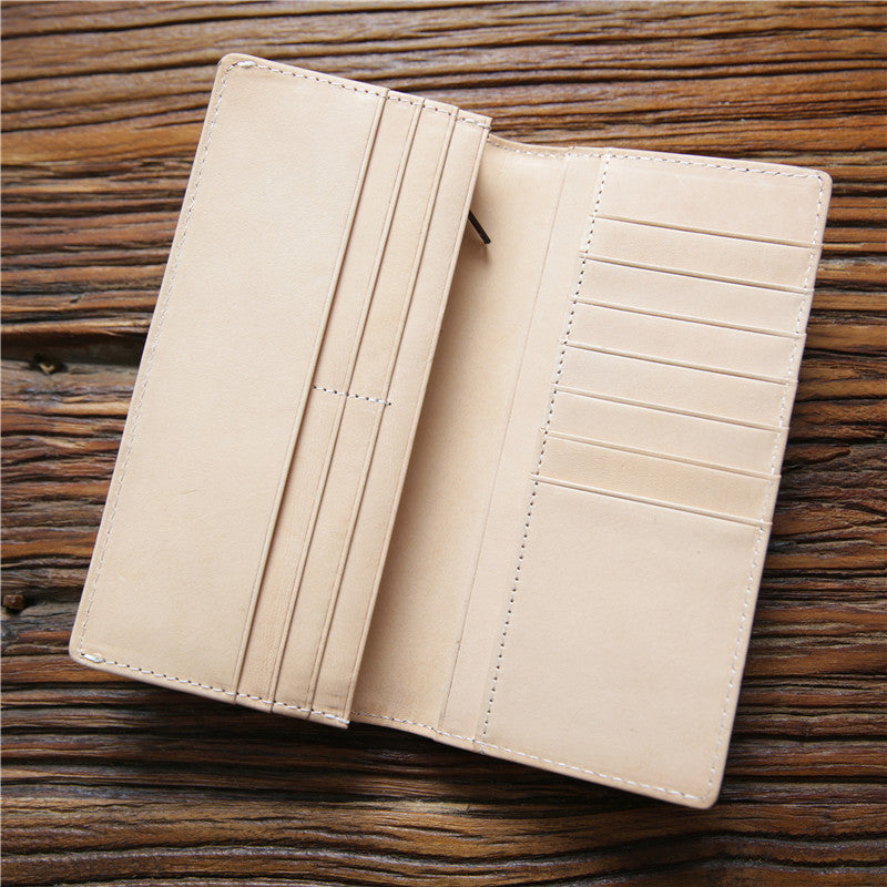 Men's Italian Long Genuine Leather First Layer Men's Wallets