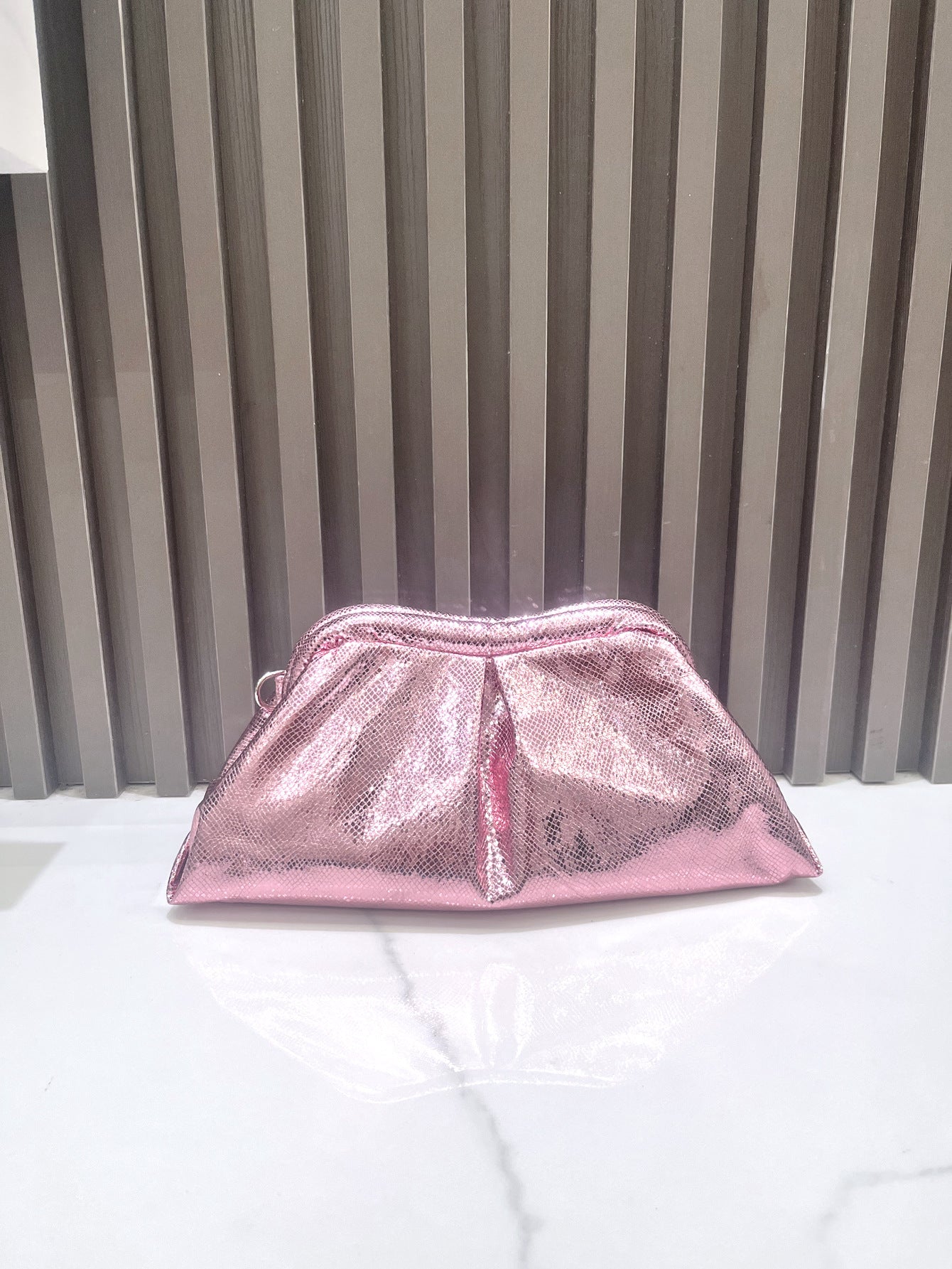 Women's Snake Pattern Chain Cloud Clip Dinner Shoulder Bags