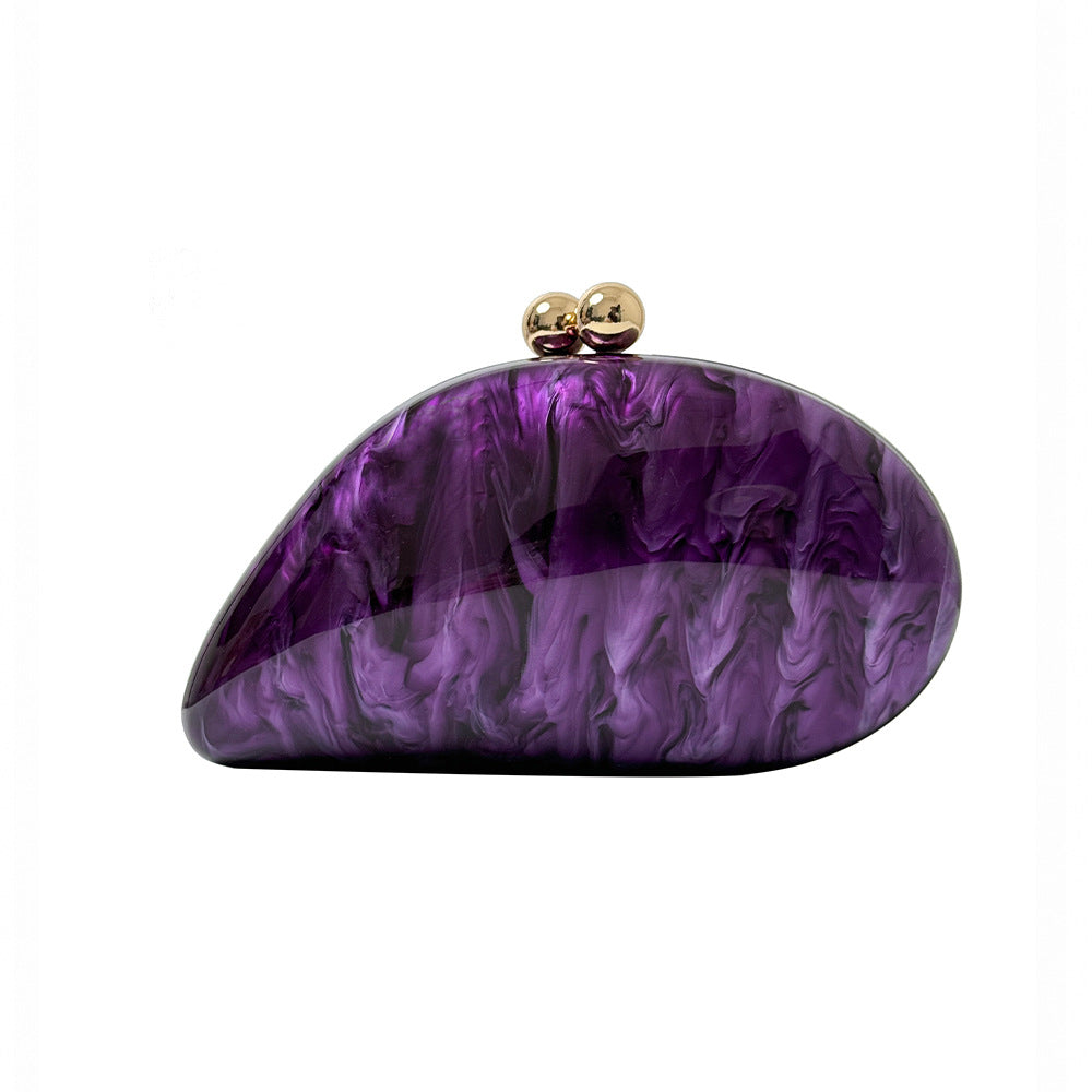 Women's Acrylic Wedding Banquet Clutch Chain Bags