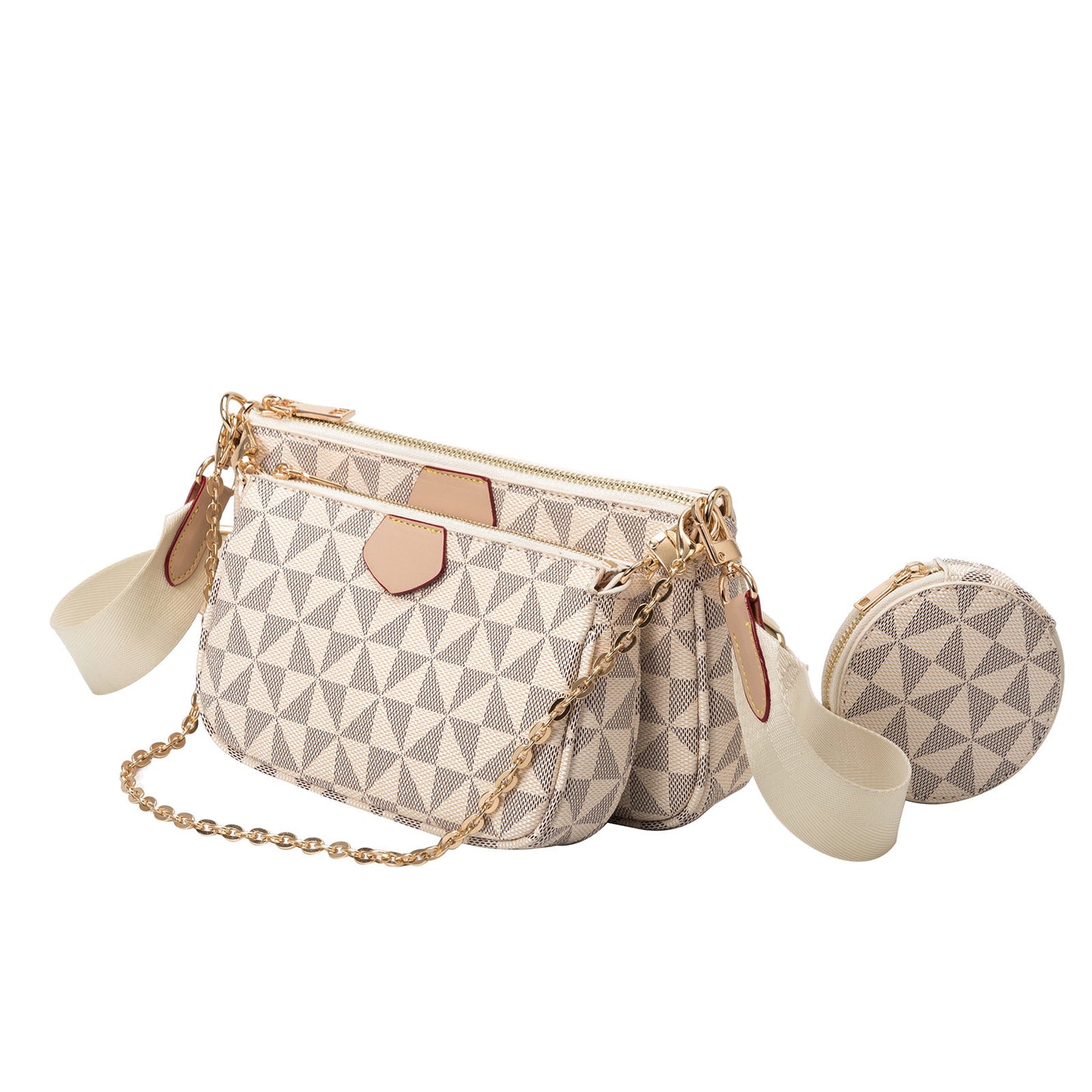 Women's Retro Affordable Luxury Three-in-one Mahjong High Sense Leisure Shoulder Bags