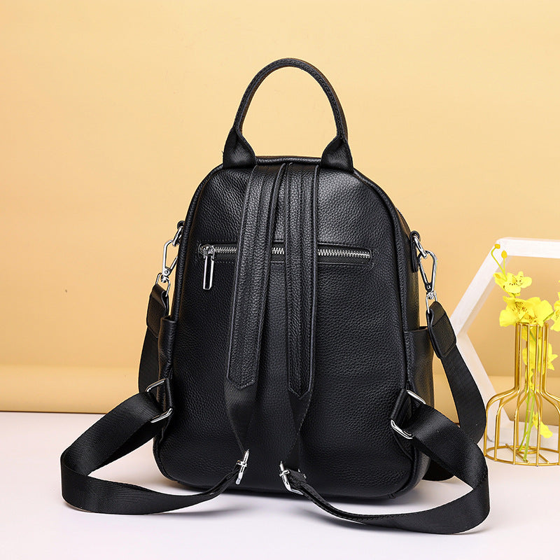 Women's Genuine Leather Large Capacity Business Trip Backpacks