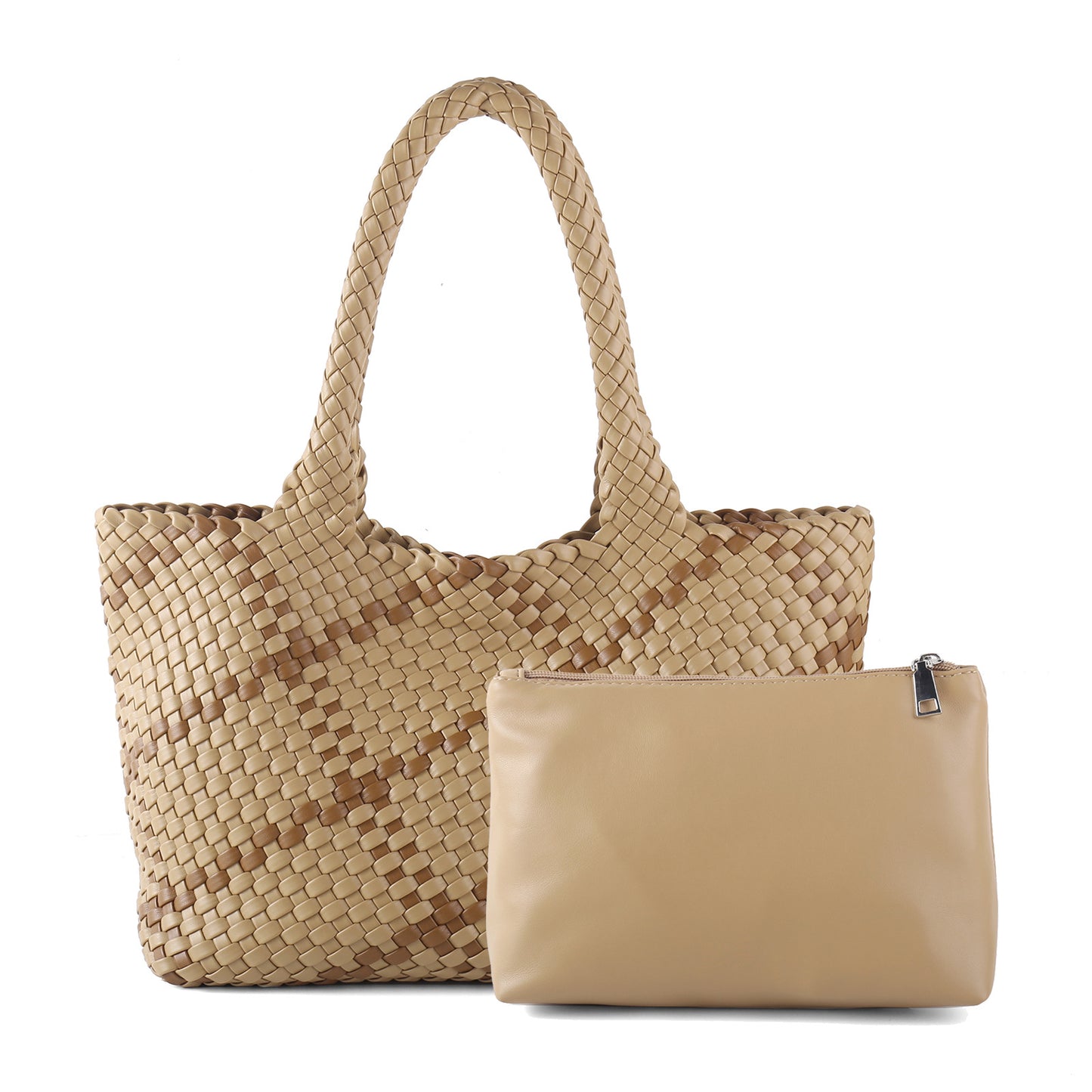 Women's Woven Letter Oversized Large Portable Simple Bags