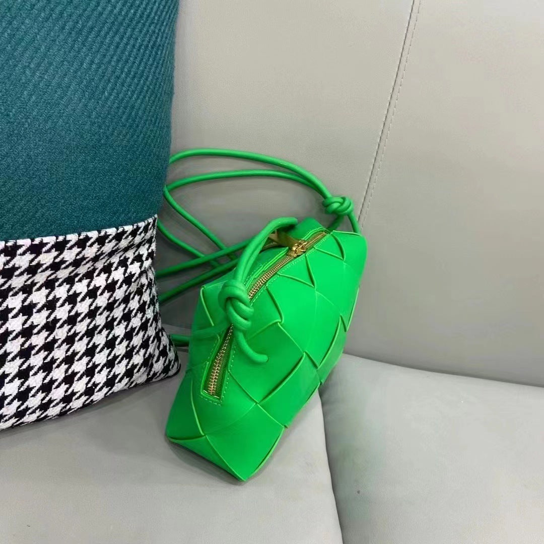 Classic Style Rhombus Portable Woven Box Bags