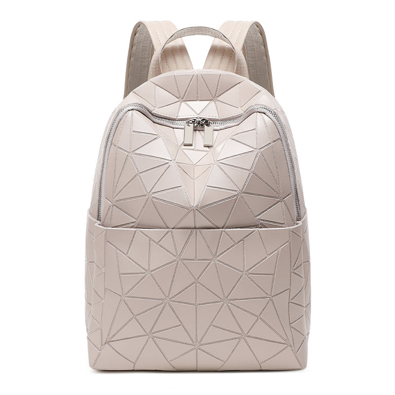 Women's Rhombus Stitching Fashion Large Capacity Sling Backpacks