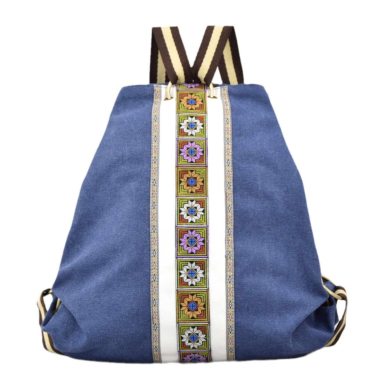Women's Embroidered Large Capacity Canvas Retro Durable Backpacks