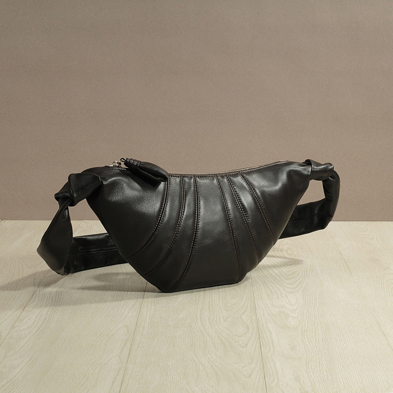Sheepskin Upgraded Leather Croissant Can Be Crossbody Bags