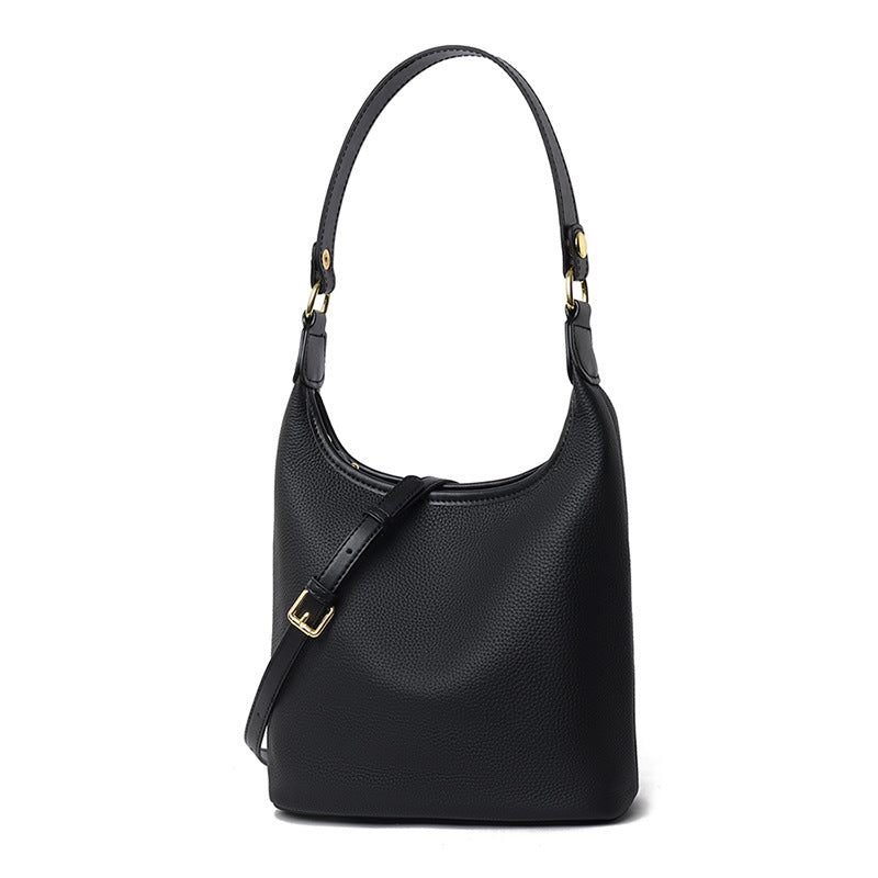 Women's Genuine Leather First Layer Cowhide Simple Crossbody Bags