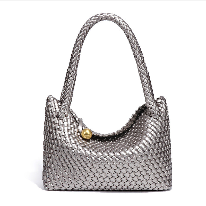 Capacity Commuter High-grade Woven Portable Soft Shoulder Bags