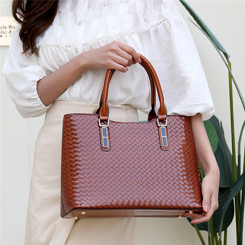 Women's Korean Style Fashion Large Capacity Woven Bags