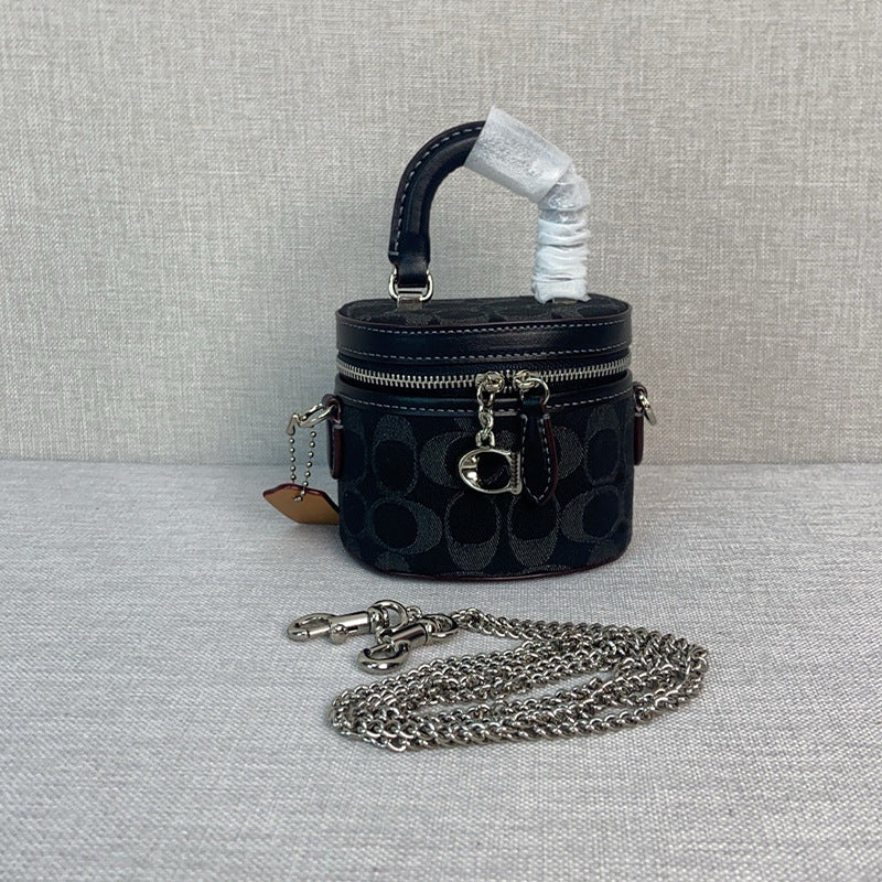 Denim Box Vintage Coated Presbyopic Chain Bags