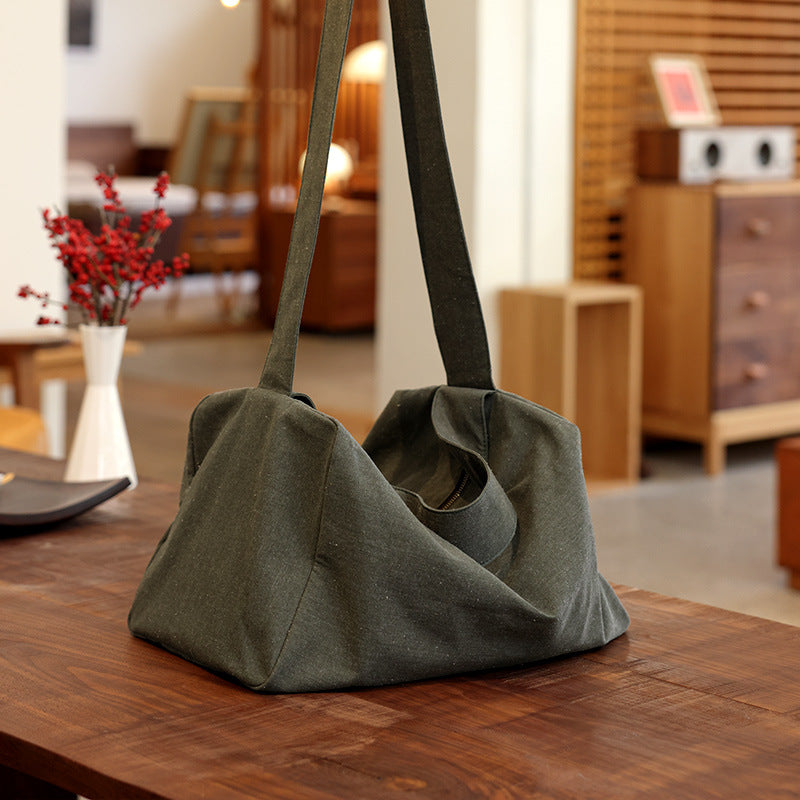 Women's Vintage Cotton Linen Large Capacity Canvas Shoulder Bags
