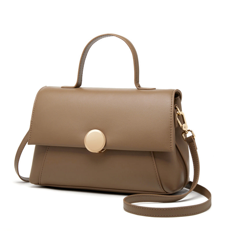 Women's Soft Cowhide Leather Light Luxury Minority Shoulder Bags