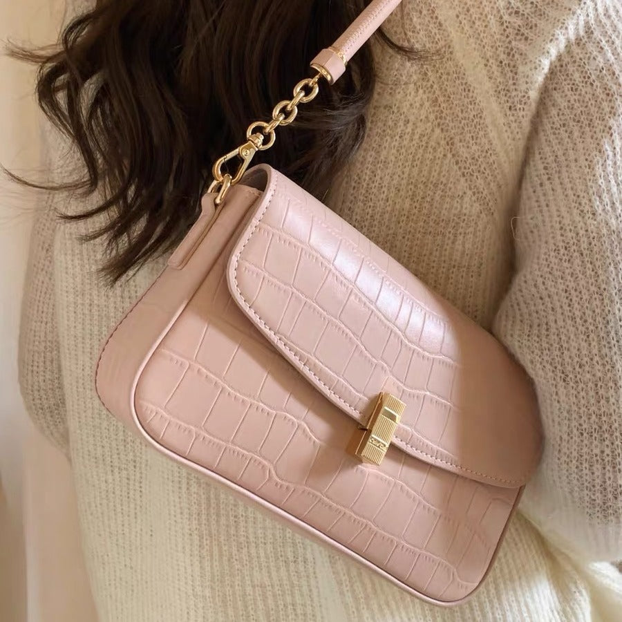 Style Cherry Blossom Cream Underarm Female Bags
