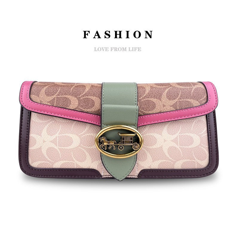 Design Underarm Baguette Presbyopic Trendy Contrast Shoulder Bags