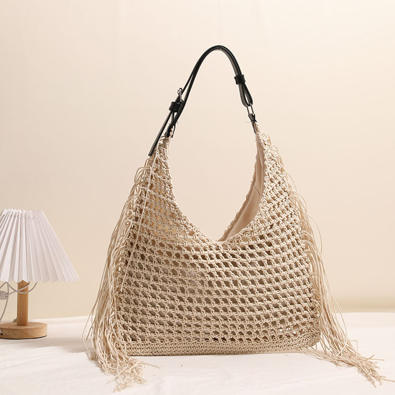 Straw Hollow Woven Seaside Vacation Beach Versatile Shoulder Bags