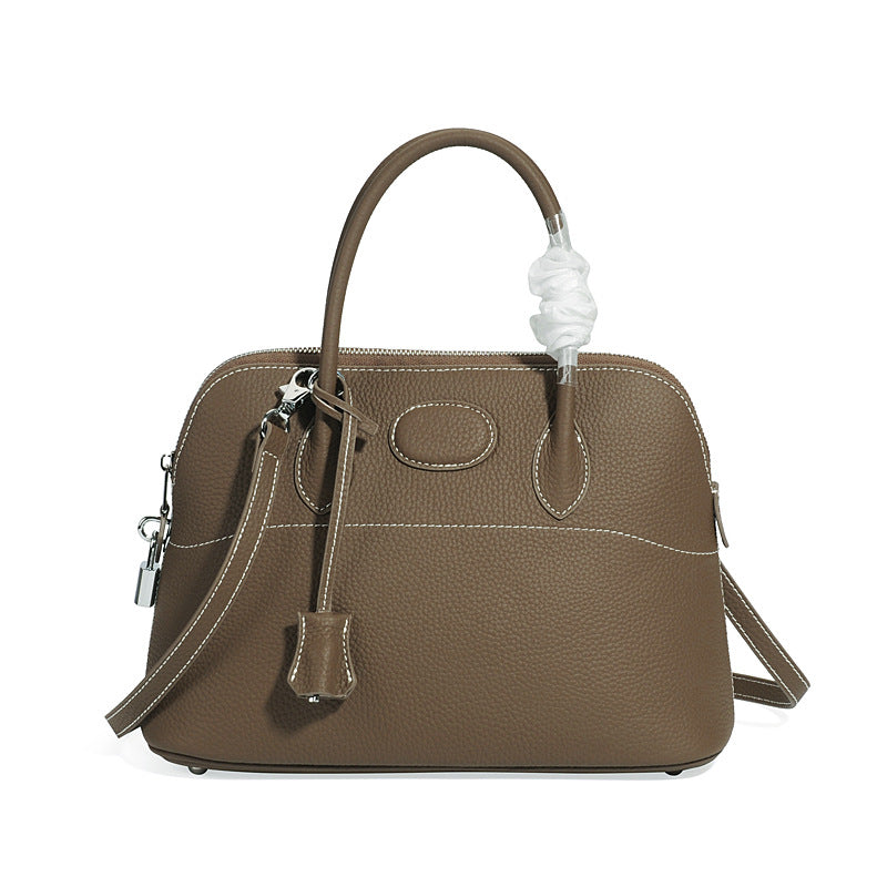 Women's Shell Leather First Layer Hand Carrying Shoulder Bags