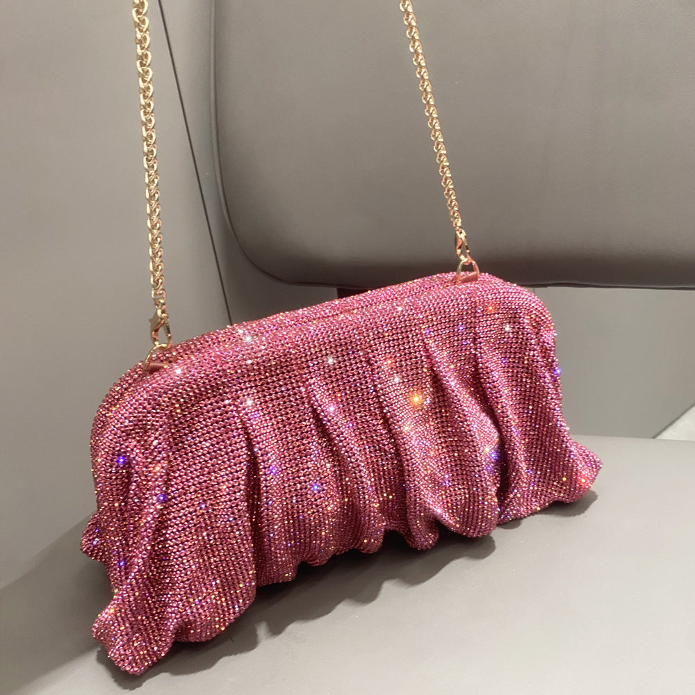 Women's Shiny Rhinestone Clutch Crystal Diamond Dinner Handbags