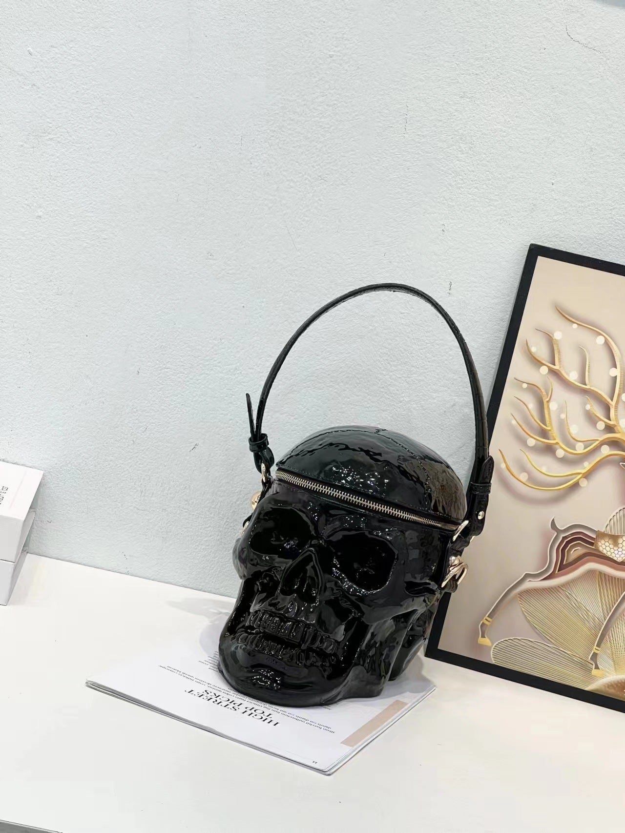 Fashion Slouchy Skull Funny Halloween Style Handbags