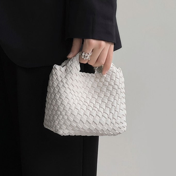 Women's Woven Seaside Handmade Mini Portable Vegetable Shoulder Bags