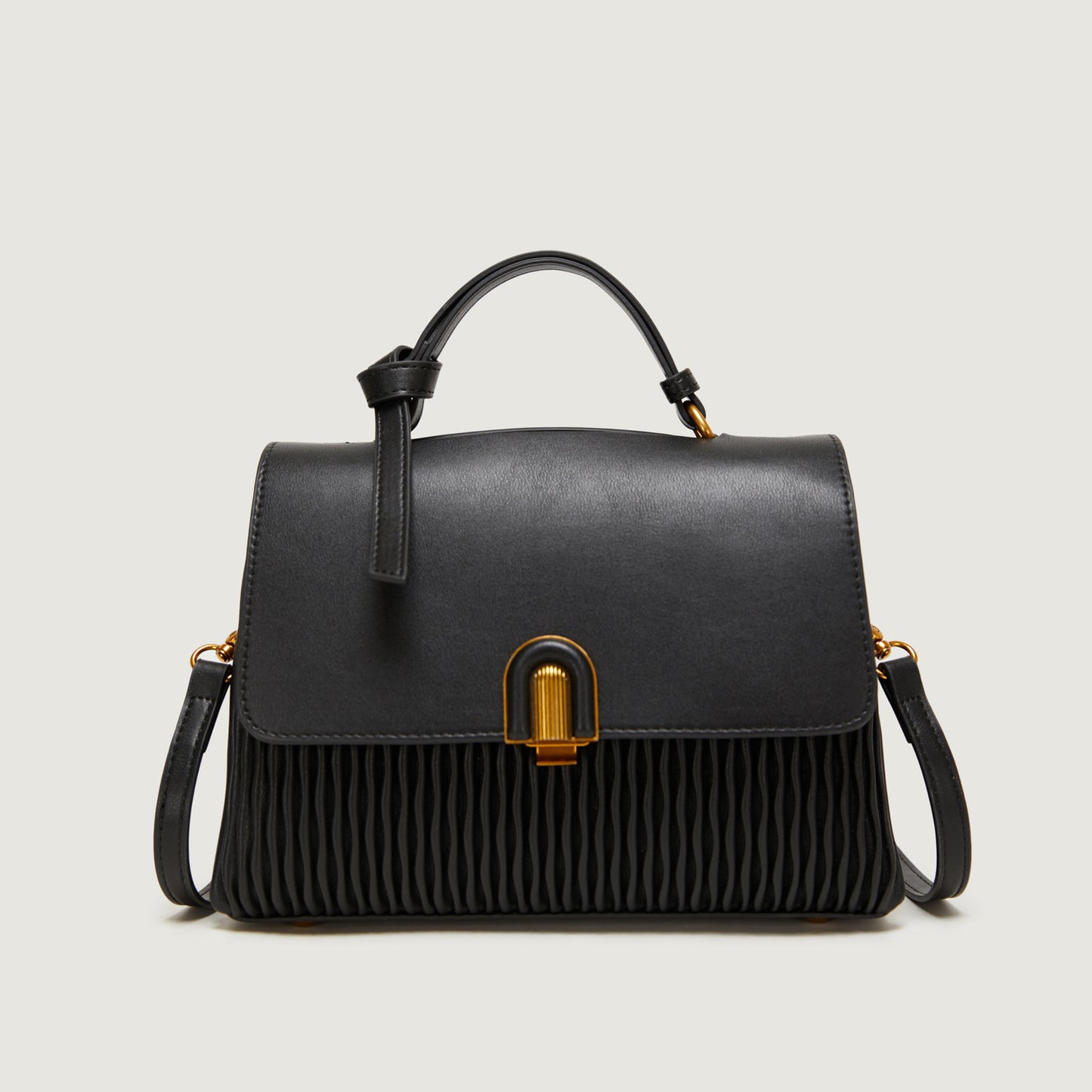Women's Pleated Large Capacity Elegant Soft Leather Handbags